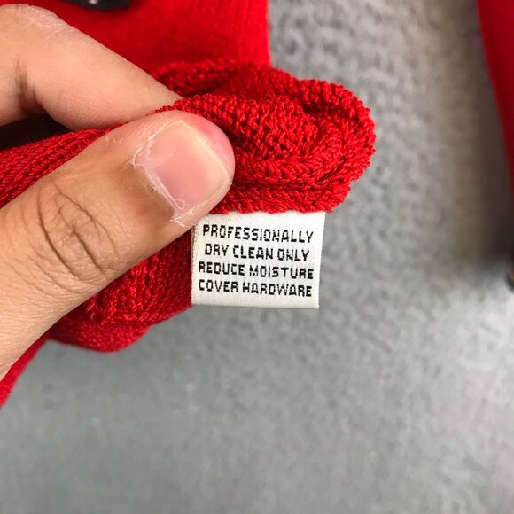 St. John Collection Marie Gray Blazer Women size 4 Red Santana Knit Half Zip - Picture 9 of 10